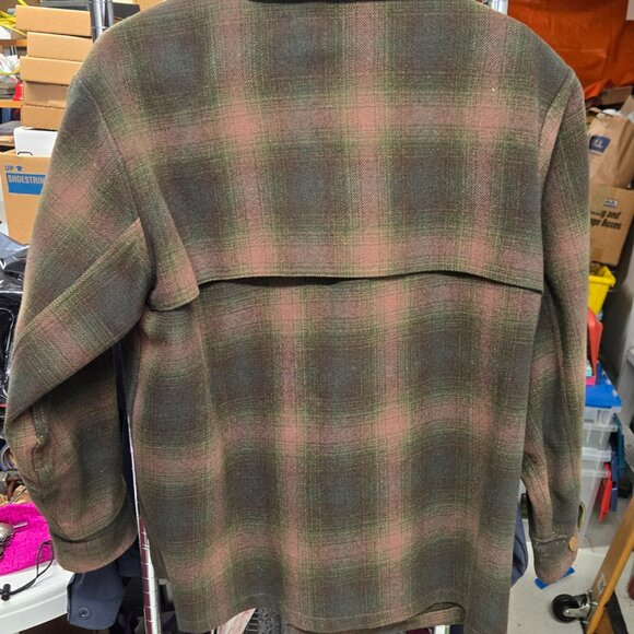 Woolrich Vintage Plaid Camping Hunting Wool Full Zip Up Jacket - Picture 11 of 16